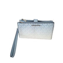 Michael Kors Jet Set Travel Large Double Zip Wristlet Clutch MK Ombre Li... - $67.04