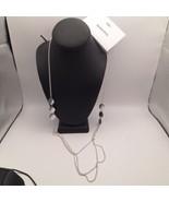Sonoma (Good For Life) Silver Tone And Black Chain Very Long Necklace - €11,67 EUR