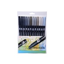 Tombow ABT Dual Brush Pen - Grey Colours (Pack of 12)  - $78.00