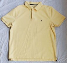 Nautica Performance Deck Shirt Men&#39;s Short Sleeve Yellow - £7.81 GBP