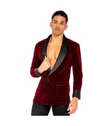 Playboy Smoking Jacket Costume Bunny Logo Velvet Satin Collar Pockets PB139 - $1,900.56 MXN