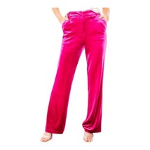 SIX/FIFTY Adeline Velour Pants Raspberry Pink Women&#39;s Large $108 - £26.93 GBP
