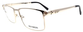 Harley Davidson HD0786 032 Men&#39;s Eyeglasses Full Flex Hinge 57-18-145 Pale Gold - £38.34 GBP