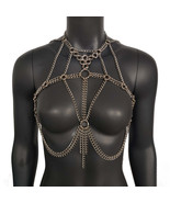 Burning Man Chunky Stainless Steel Punk Body Chain Harness,Gothic Bodychain - $75.00