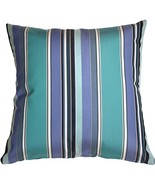 Sunbrella Dolce Oasis Stripes 20x20 Outdoor Pillow, with Polyfill Insert - £43.92 GBP