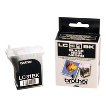 2 Pack Brother LC31BK (LC-31BK, LC-31-BK) Black OEM Genuine Inkjet/Ink Cartridge - £11.90 GBP