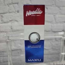 Maxifli Noodle Long &amp; Soft Golf Balls Box Of 3 TaylorMade New  - £7.81 GBP