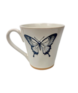 Spectrum Designz Coffee Tea Mug Blue Butterfly Embossed Design - £11.45 GBP