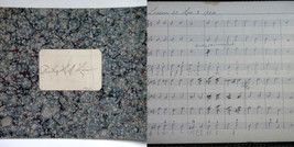 1902 antique BERTHA WEISER handwritten PIANO MUSIC BOOK folk art pennsyl... - £70.02 GBP