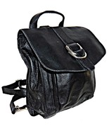 Kenneth Cole NY Black Leather Mini Backpack Slingpack Crossbody Messenge... - £46.98 GBP