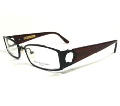 Dana Buchman Eyeglasses Frames GEORGIA BK Black Brown Rectangular 52-18-135 - £29.81 GBP