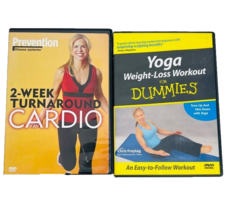 2 Week Turn Around Cardio And Yoga For Dummies Dvds Easy To Follow Workout - £16.01 GBP