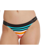 Body Glove Coral Reef Flirty Surf Rider Bikini Bottom | Sz XL, Black Multi - £14.72 GBP