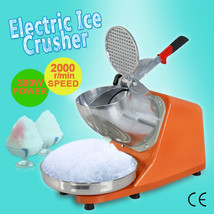 Tabletop Electric Ice Crusher Machine Snow Cone Maker Shaver Shaved Ice 300W - £63.14 GBP