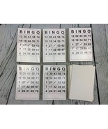 6 60 Pack Disposable Bingo Game Card Sets 1 Design 6x4 in - £26.27 GBP