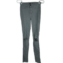 Fashion Nova Womens Gray Distressed Skinny Jeans Size 5/W26 Made In USA - €13,17 EUR