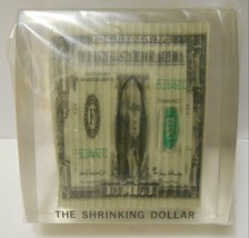 The Shrinking Dollar American Vintage Acrylic / Resin Art Decor Paperweight - £26.33 GBP