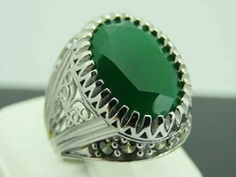 Arenaworld 925 Sterling Silver 9 Carat Emerald Antique Handmade Valentin... - £57.37 GBP
