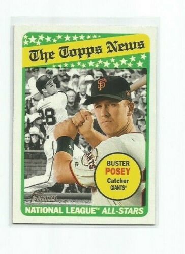 Primary image for BUSTER POSEY (San Francisco Giants) 2018 TOPPS HERITAGE PUZZLE BACK CARD #235