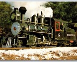 Edaville Railroad Engine No 8 South Carver MA UNP Chrome Postcard F17 - $8.86