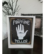 Halloween Fortune Teller Palmistry Wall Sign Prop Tabletop Decor 10&quot; x 7... - £15.81 GBP