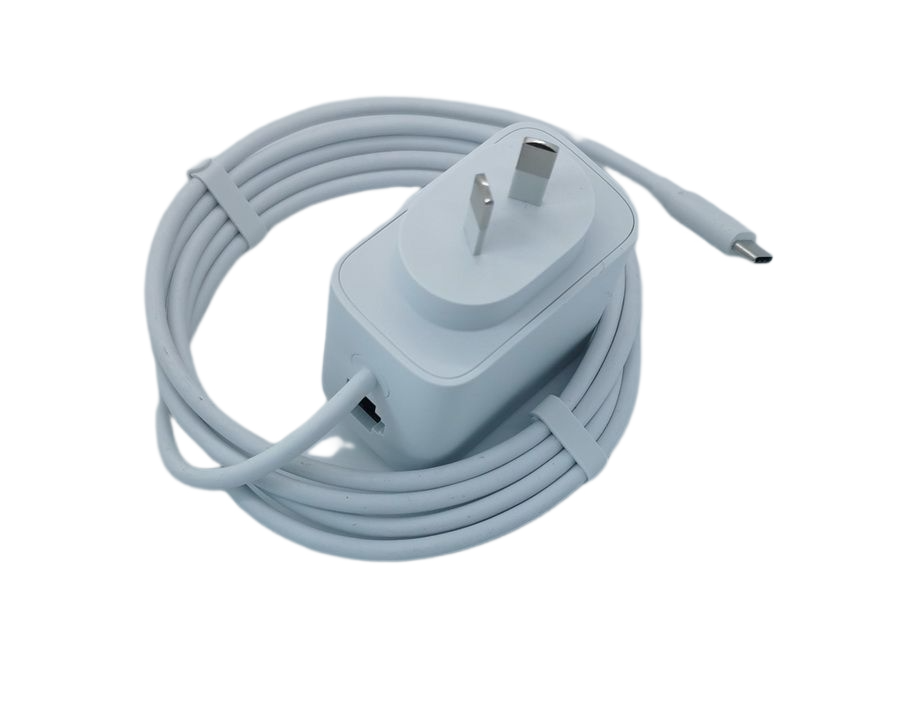 AU 5V 1.5A 7.5W USB-C Ethernet Power Adapter Cable for Chromecast with Google TV