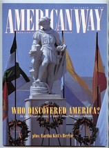 American Way Magazine American Airlines Eagle Oct 1 1992 Who Discovered America - £11.07 GBP