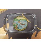Niagara Falls Vintage Glass Paperweight - Canada Side of View - $9.85