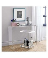 Acrylic Console table waterfall style 46&quot; x 12&quot; x 36&quot; tall 1.00&quot; thick c... - £774.44 GBP
