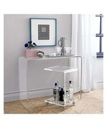 Acrylic Console table waterfall style 46&quot; x 12&quot; x 36&quot; tall 1.00&quot; thick c... - $990.00