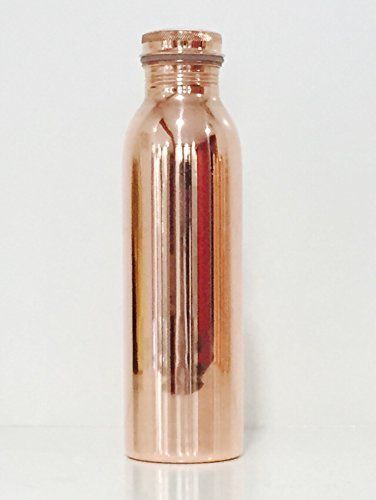 Brown Copper  Water  Bottle for Ayurveda Health Benefit  for healing yoga - $43.75