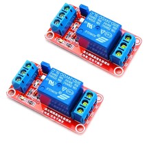 HiLetgo 2pcs DC 24V 1 Channel Relay Module with OPTO Isolation Support H... - £11.85 GBP