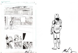 Original Art Dark Horse Comics Larp! Last Star Wars Story Stormtroopers Cosplay - $98.99