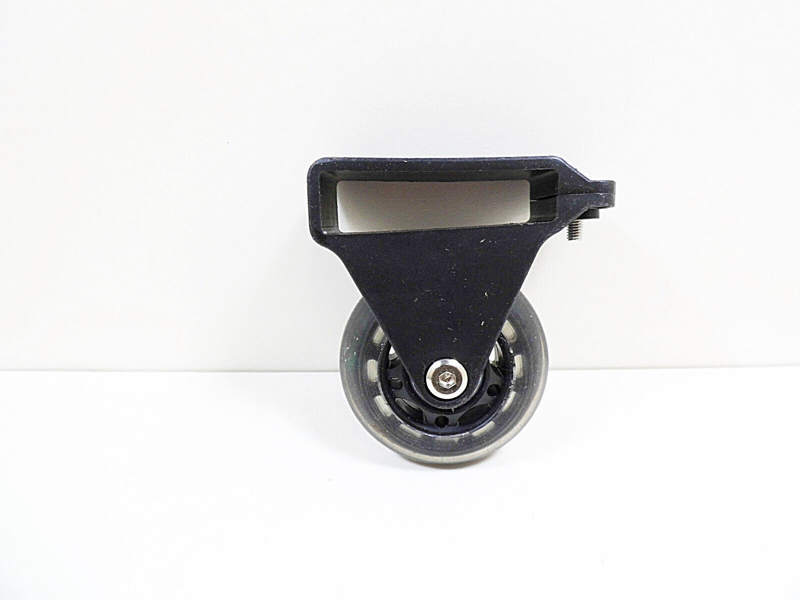 Rigid Caster Wheel 2-1/2&quot; x 3/4&quot; Black Plastic Clamp Top Plate Casters W... - $7.69