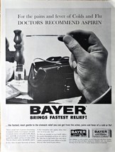 Bayer Brings fastest relief doctors recommend asprin-1962 Vintage Print Ad - $192.67 MXN