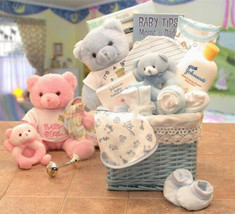 Sweet Baby of Mine New Baby Basket - Blue - Baby Bath Set - Baby Boy Gift Basket - £60.66 GBP