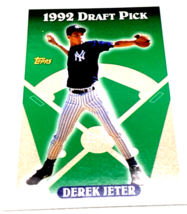 Derek Jeter 1992 Draft Pick Topps Card #98 NY Yankees Future Captain &amp; MLB HOF - £15.02 GBP