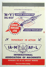 International Association of Machinists Aviation Div.  40 Strike Matchbook Cover - £1.56 GBP