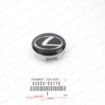 NEW GENUINE LEXUS RX ES IS GS LS LC SPORT BLACK WHEEL CENTER HUB CAP 426... - $38.11