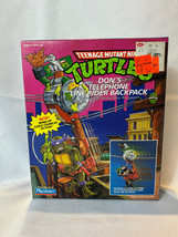 1989 Playmates Toys TMNT Don's Telephone Line Rider Backpack Factory Sealed Box - $197.95