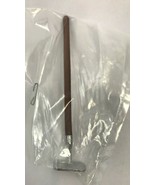 Vintage Dollhouse Miniature Gardening Rake Tool 3.5&quot; Pewter Stamped Gard... - $12.50