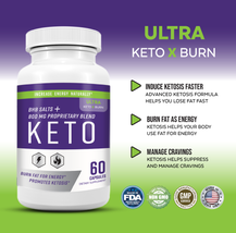 Ultra Keto X Burn 800mg Ketones Pure Keto Fast Weight Loss Supplement - $27.98