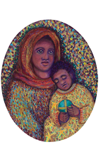 Madonna and Child Oval Painting - £1,024.81 GBP+