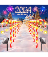 24 Pack Christmas Decorations Outside, Set of 12 KOOPER 19” Solar Candy ... - £35.32 GBP