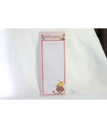 Magnetic List Notepads (new) FEBRUARY - BUMBLES BEE W/ HEARTS &amp; DAISY - £4.30 GBP