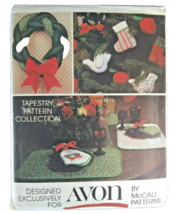 Avon by McCall Sewing Pattern Tapestry Collection 10 Christmas Crafts Cut VTG - £1.55 GBP