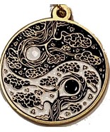 RecoveryChip Sakura Tree Cherry Blossom Ying Yang Black and White Sereni... - $8.90