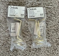 IKEA Drapery Hooks Curtain Tie Backs Gold Color Set Of 4 New - £15.17 GBP