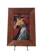 1981 Bill Brauer CARMINE CAFE TANGO DANCERS Large Art Print Framed - £46.74 GBP