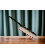 Nylon Bristle Hair Brush Vtg 1970’s Tortoise Shell Curved Plastic Taiwan... - $20.33 CAD